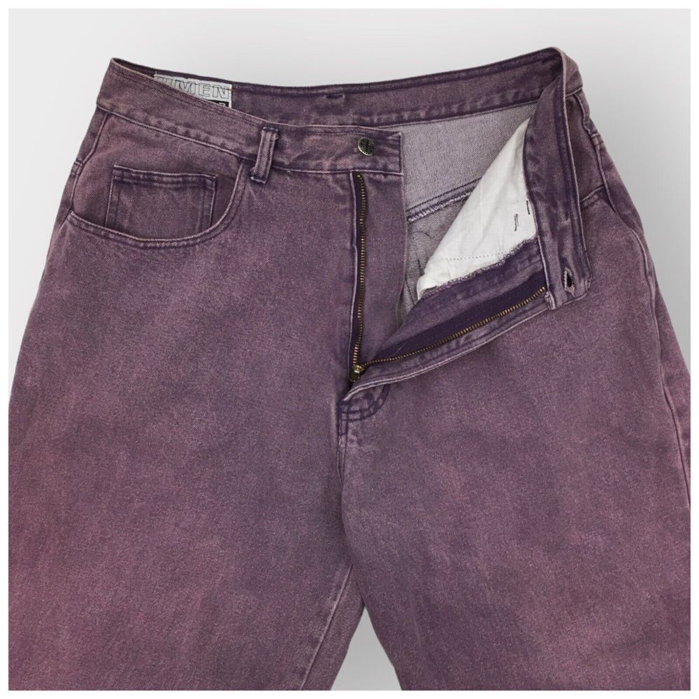 Vintage UMEN Jeans Mens‎ Size 32x33 Purple Wash Loose Fit Tapered Baggy Y2K 90s - Picture 4 of 9